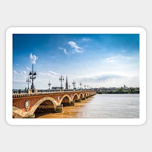 Ponte de Pierre in Bordeaux Sticker